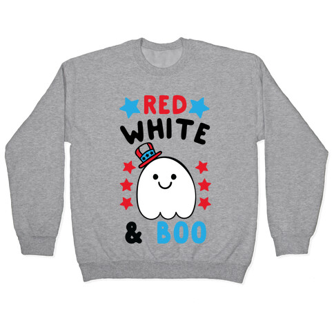 Red, White and Boo Pullover