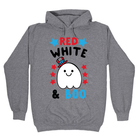 Red, White and Boo Hooded Sweatshirt