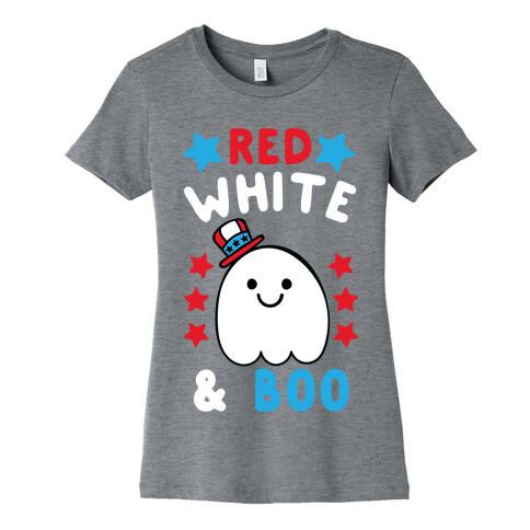Red, White and Boo Womens T-Shirt