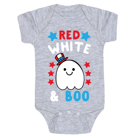 Red, White and Boo Baby One-Piece