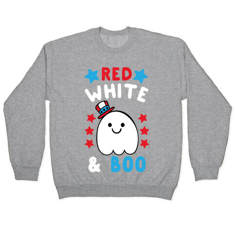 Red, White and Boo Pullover