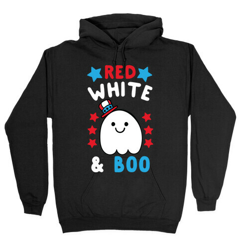 Red, White and Boo Hooded Sweatshirt