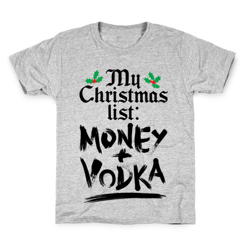 My Christmas List Kids T-Shirt