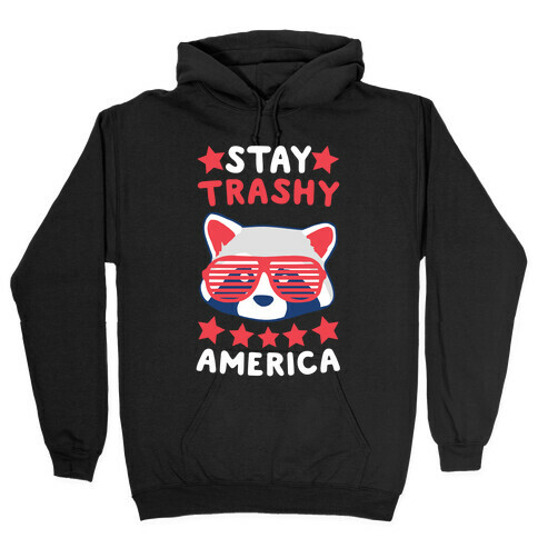 Stay Trashy, America Hooded Sweatshirt