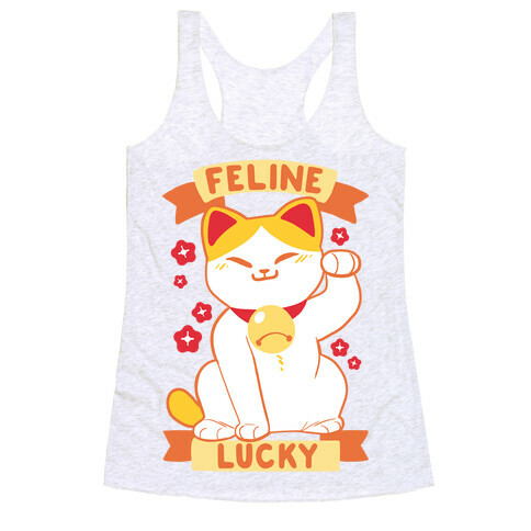 Feline Lucky Racerback Tank Top