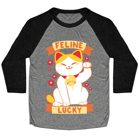 Feline Lucky Baseball Tee