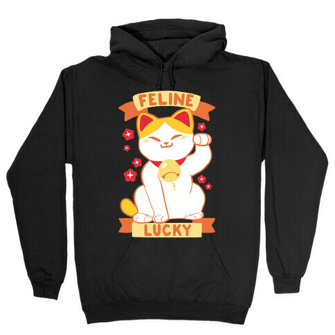Feline Lucky Hooded Sweatshirt