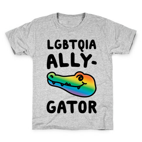 LGBTQIA Ally-Gator  Kids T-Shirt