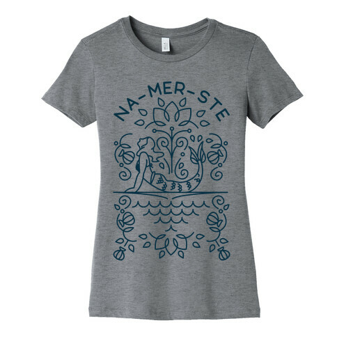 Na-Mer-Ste Mermaid Yoga Womens T-Shirt