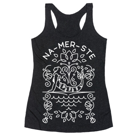 Na-Mer-Ste Mermaid Yoga Racerback Tank Top