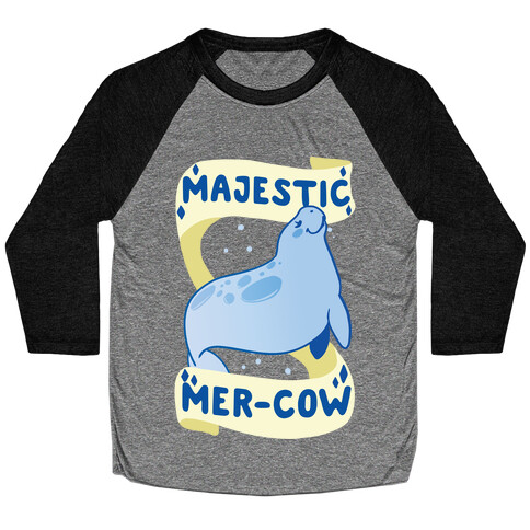 Majestic Mer-Cow Baseball Tee