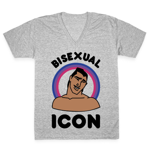 Bisexual Icon V-Neck Tee Shirt