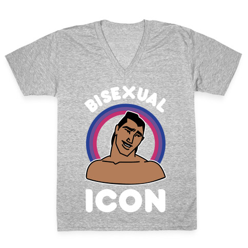 Bisexual Icon V-Neck Tee Shirt