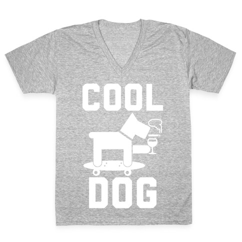 Cool Dog V-Neck Tee Shirt