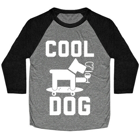 Cool Dog Baseball Tee