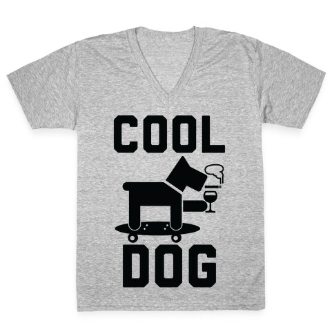 Cool Dog V-Neck Tee Shirt