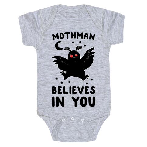 Mothman Believes in You Baby One-Piece