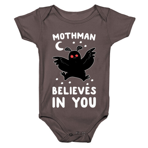 Mothman Believes in You Baby One-Piece