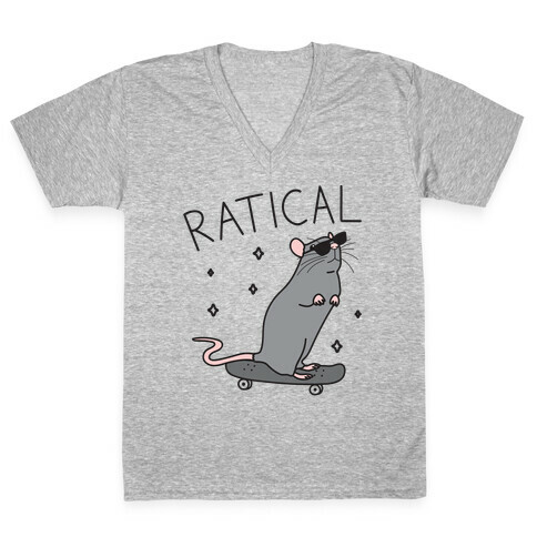 Ratical Rat V-Neck Tee Shirt