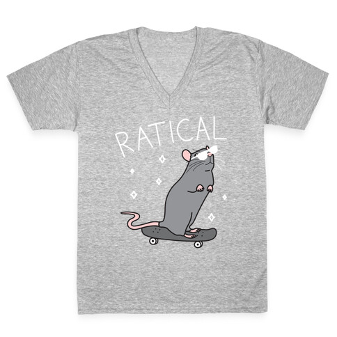  Ratical Rat V-Neck Tee Shirt