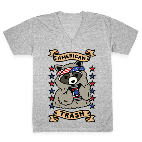 American Trash V-Neck Tee Shirt