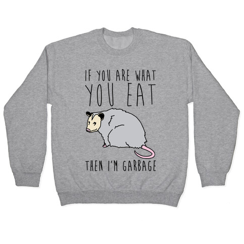 If You Are What You Eat Then I'm Garbage Opossum Pullover