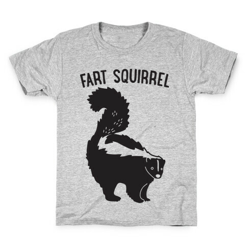 Fart Squirrel Skunk Kids T-Shirt
