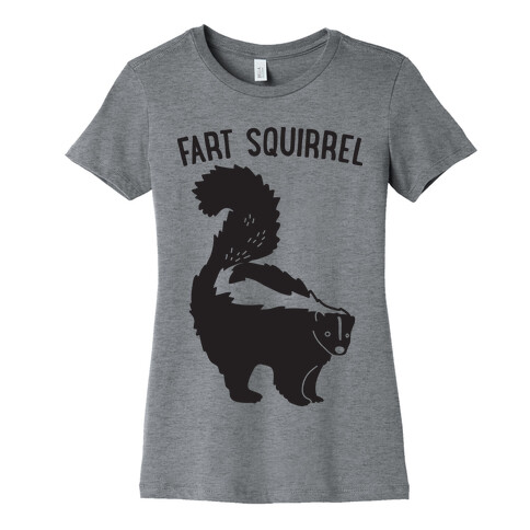 Fart Squirrel Skunk Womens T-Shirt