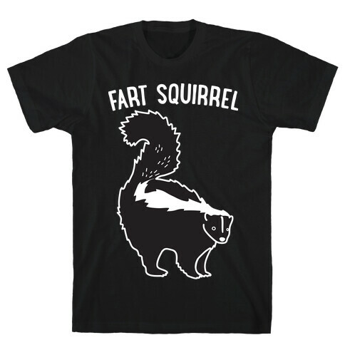 Fart Squirrel Skunk T-Shirt