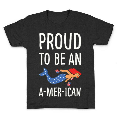 Proud To Be An A-MER-ican Kids T-Shirt