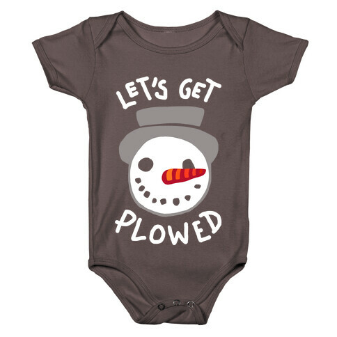 Let's Get Plowed (White Ink) Baby One-Piece