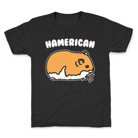 Hamerican Parody White Print Kids T-Shirt