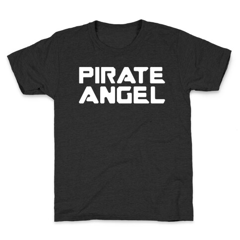 Pirate Angel Parody White Print Kids T-Shirt