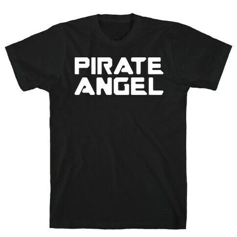 Pirate Angel Parody White Print T-Shirt