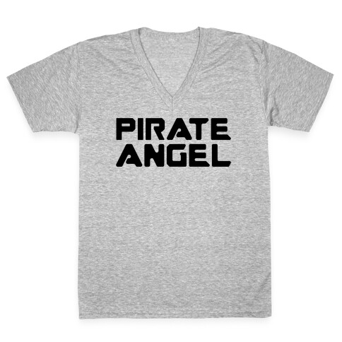 Pirate Angel Parody  V-Neck Tee Shirt