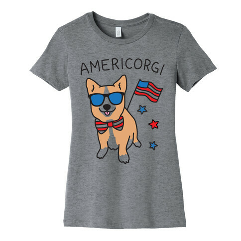 AmeriCorgi Patriotic Corgi Womens T-Shirt