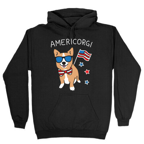 AmeriCorgi Patriotic Corgi Hooded Sweatshirt