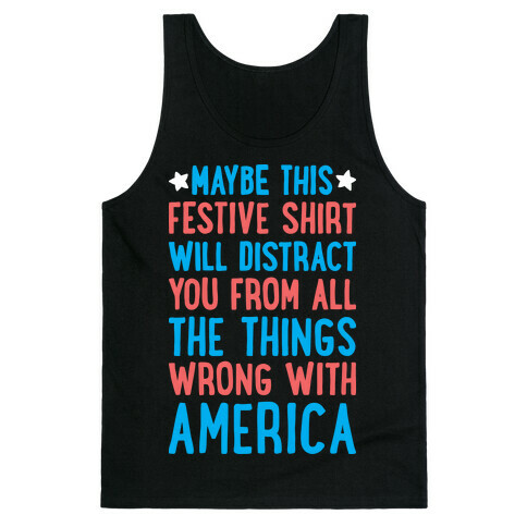 Festive American Distraction  Tank Top