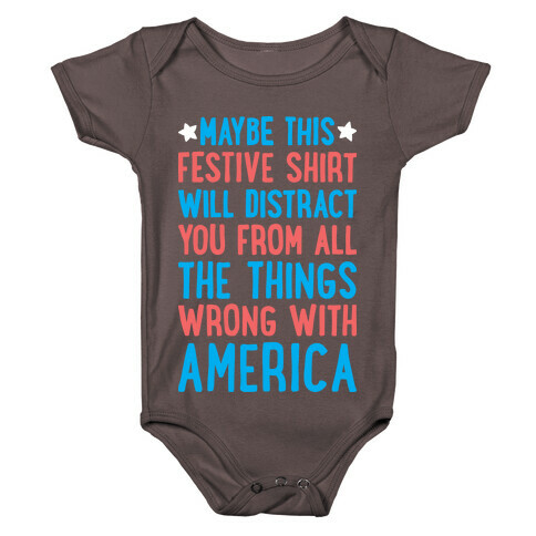 Festive American Distraction  Baby One-Piece