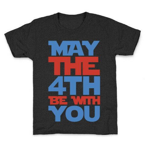 May The 4th Be With You Parody White Print Kids T-Shirt