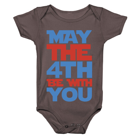 May The 4th Be With You Parody White Print Baby One-Piece