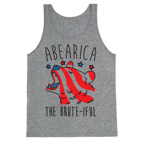 ABEARica The Brute-iful Merica Bear Tank Top