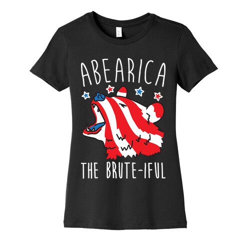 ABEARica The Brute-iful Merica Bear Womens T-Shirt
