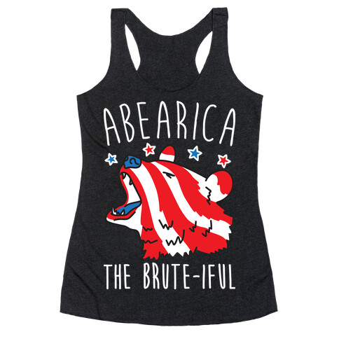 ABEARica The Brute-iful Merica Bear Racerback Tank Top