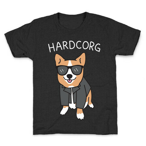 Hardcorg Hardcore Corgi Kids T-Shirt