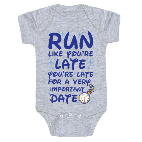 Run like You're Late for a Very Important Date Baby One-Piece