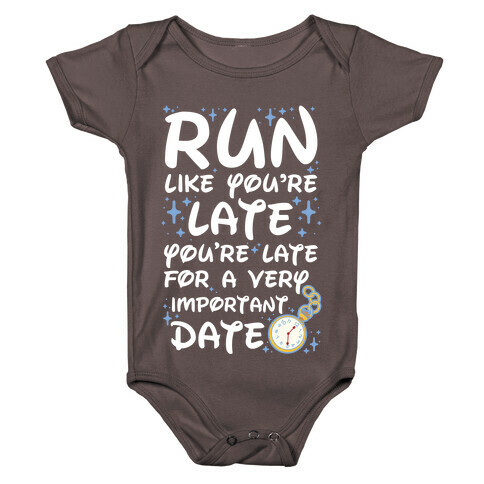 Run like You're Late for a Very Important Date Baby One-Piece