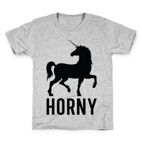 Horny Unicorn Kids T-Shirt