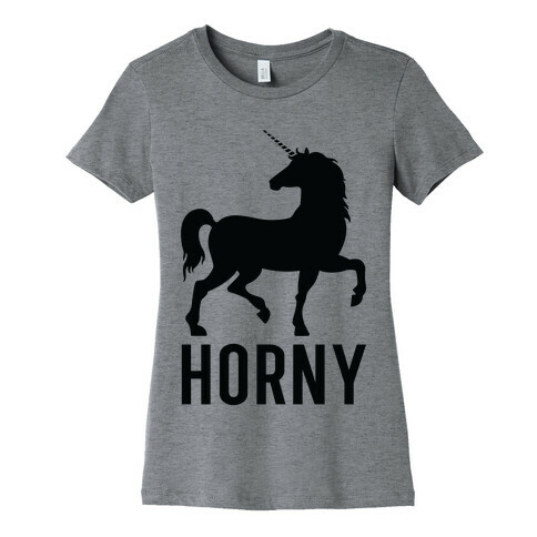 Horny Unicorn Womens T-Shirt