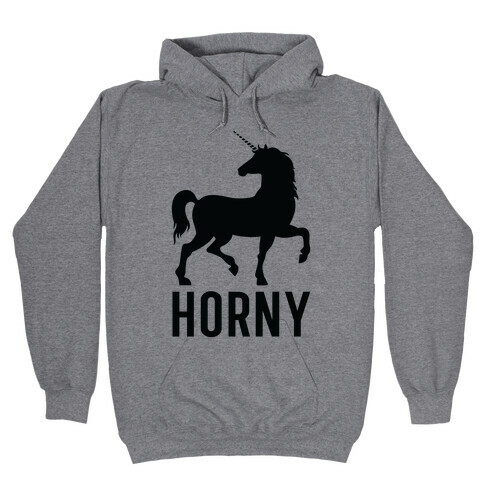 Horny Unicorn Hooded Sweatshirt